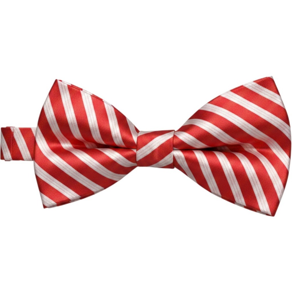Jacob Alexander Red White Striped Bow Tie Pre Adjustable Candy Cane Barbershop‎